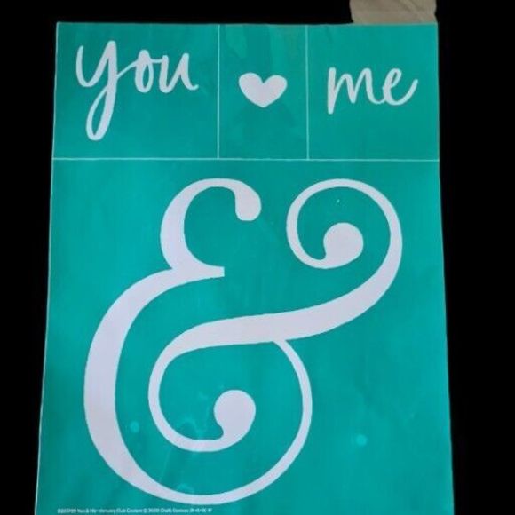 Chalk Couture You & Me - Size B Transfer crafting projects (8.5x11) NWT - Picture 1 of 2
